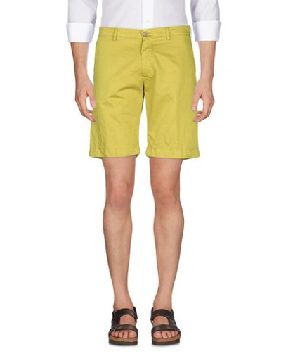 Shop Berwich Shorts & Bermuda In Acid Green