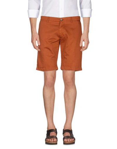 Shop Berwich Shorts & Bermuda Shorts In Rust