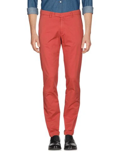 Shop Briglia 1949 Man Pants Rust Size 34 Cotton, Elastane In Red