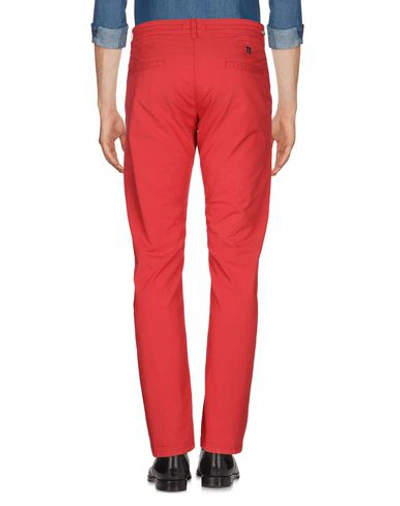 Shop Grey Daniele Alessandrini Casual Pants In Red