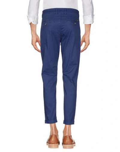 Shop Jeckerson Man Pants Blue Size 29 Cotton, Elastane