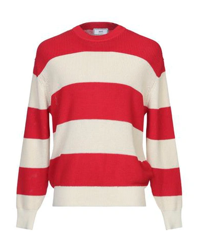 Shop Ami Alexandre Mattiussi Sweaters In Red