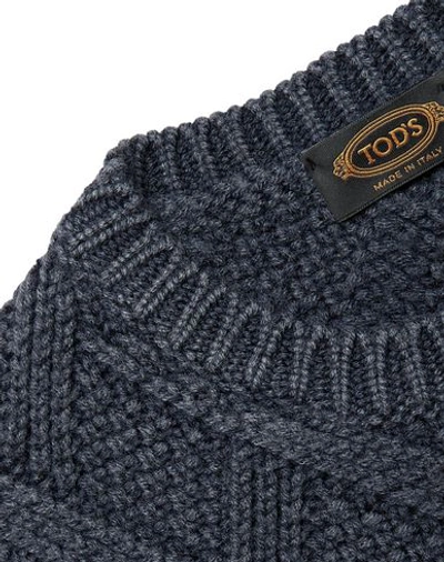 Shop Tod's Sweater In Slate Blue