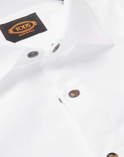 Shop Tod's Shirts In White