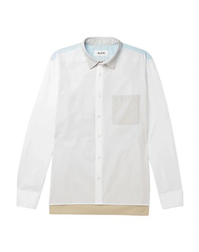 Shop Aloye Solid Color Shirt In White