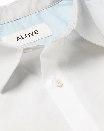 Shop Aloye Solid Color Shirt In White