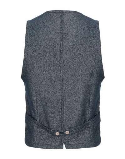 Shop Manuel Ritz Vests In Blue