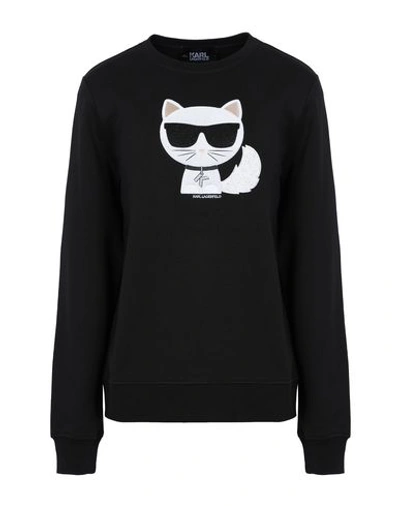 Shop Karl Lagerfeld Sweatshirt In Black