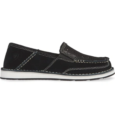 Shop Ariat Cruiser Slip-on Loafer In Black Leather/ Sequins