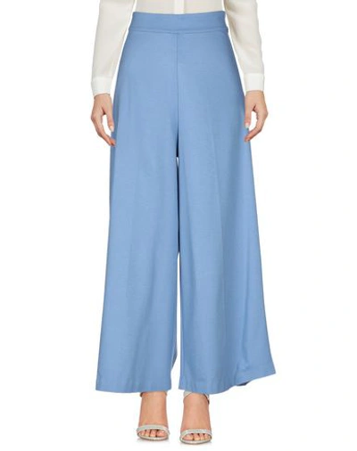 Shop Ottod'ame Pants In Pastel Blue