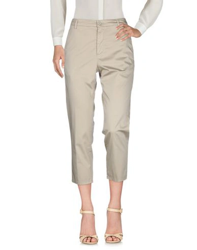 Shop Dondup Woman Pants Beige Size 31 Cotton, Elastane