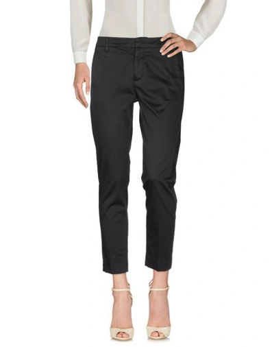 Dondup Woman Pants Black Size 26 Cotton, Elastane In Black