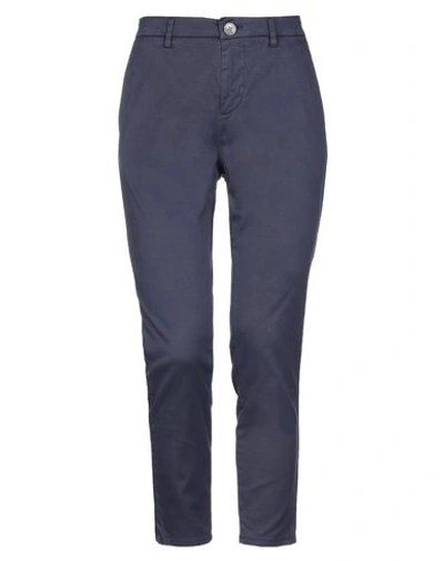 Shop Aglini Pants In Slate Blue