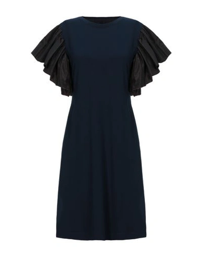 Shop Stephan Janson Short Dresses In Dark Blue