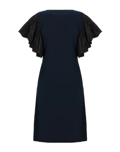 Shop Stephan Janson Short Dresses In Dark Blue