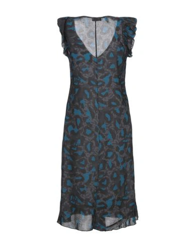 Shop Zadig & Voltaire Woman Midi Dress Steel Grey Size S Viscose