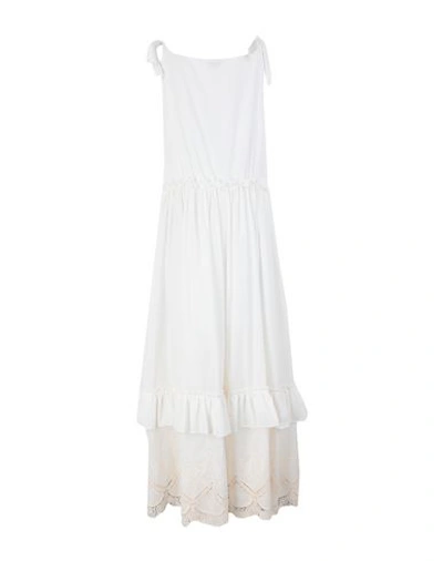 Shop Ballantyne Long Dresses In White