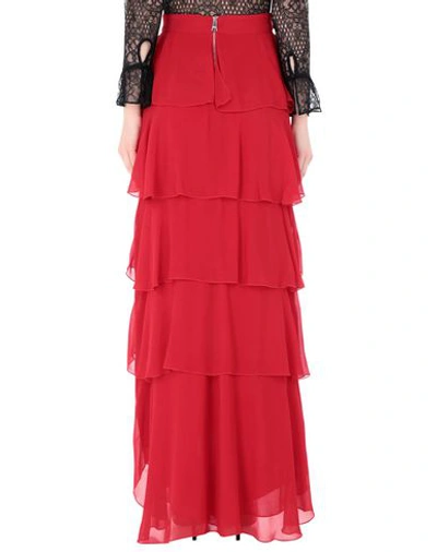 Shop Karl Lagerfeld Long Skirts In Red