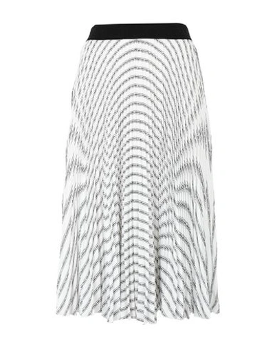 Shop Karl Lagerfeld 3/4 Length Skirts In White