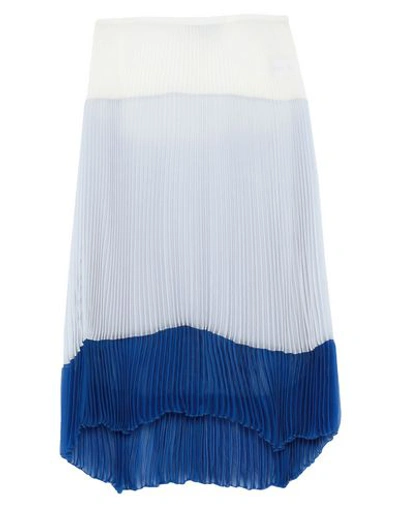 Shop Agnona 3/4 Length Skirts In Sky Blue