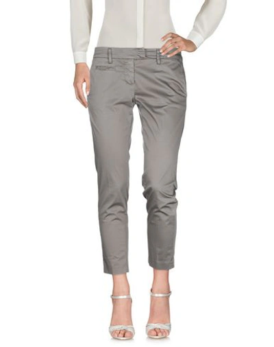Dondup Cropped Pants & Culottes In Lead