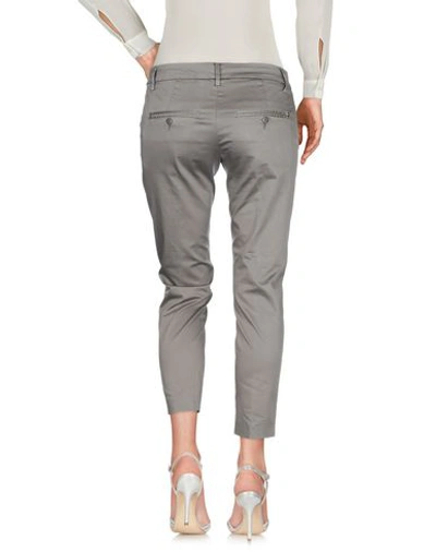Dondup Cropped Pants & Culottes In Lead