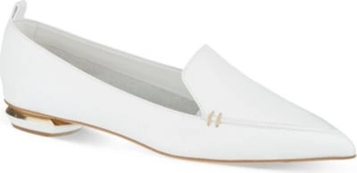 Shop Nicholas Kirkwood Pointy Slippers In White