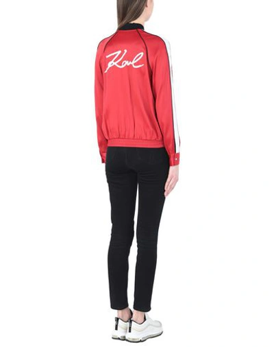 Shop Karl Lagerfeld Jackets In Red