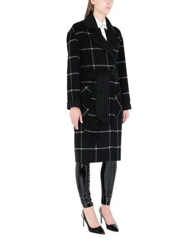 Shop Karl Lagerfeld Coats In Black