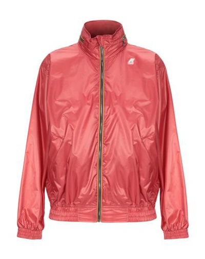 Shop K-way Bomber In Coral