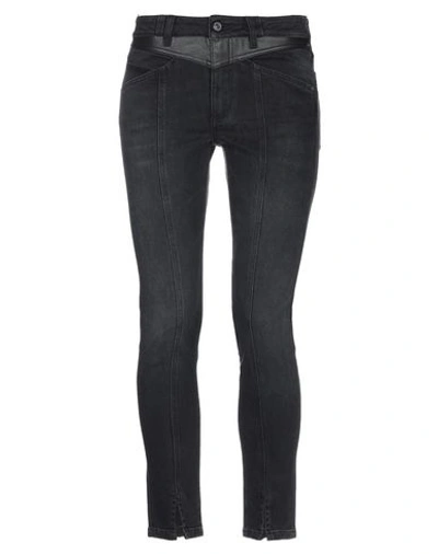 Shop Givenchy Woman Denim Pants Black Size 10 Cotton, Elastane, Calfskin