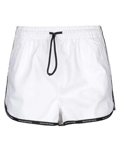Shop Alexander Wang Denim Shorts In White