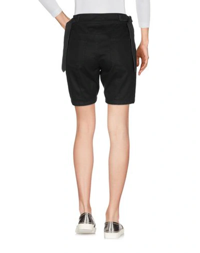 Shop Saint Laurent Woman Denim Shorts Black Size 4 Cotton, Ramie