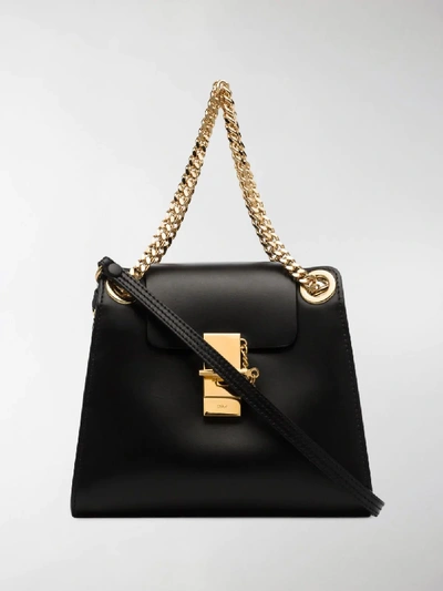 Shop Chloé Small Annie Shoulder Bag In Black