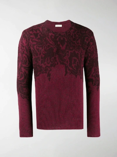 Shop Etro Knitted Wool Jumper In Red