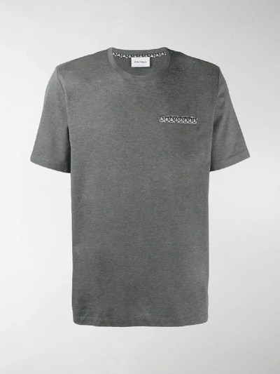 Shop Ferragamo Jersey T-shirt In Grey