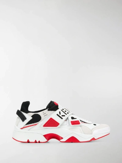 Kenzo Sonic Velcro Sneakers In White ModeSens