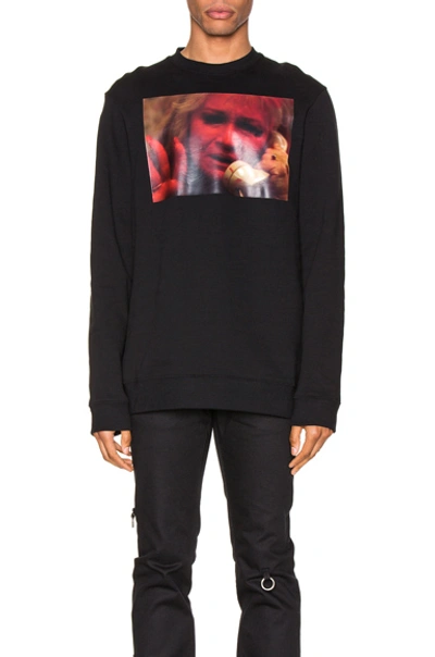 Shop Raf Simons Mother On Phone Crewneck In Black