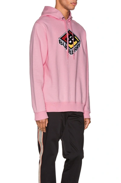 Shop Burberry Hoodie In Candy Pink