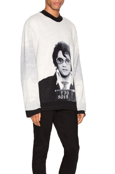 Shop Alchemist Elvis Crewneck In Black & White