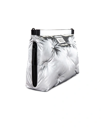 Shop Maison Margiela Two-way Glam Slam Bag In Silver