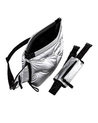 Shop Maison Margiela Two-way Glam Slam Bag In Silver