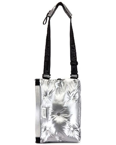 Shop Maison Margiela Two-way Glam Slam Bag In Silver