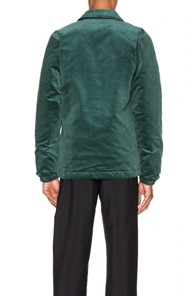 Shop Comme Des Garçons Shirt Varsity Jacket In Green