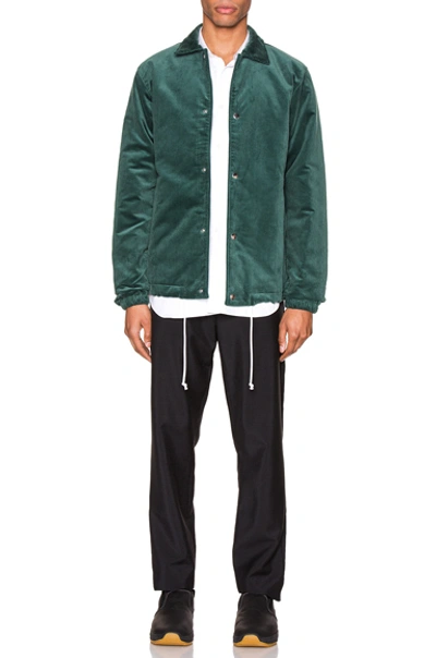 Shop Comme Des Garçons Shirt Varsity Jacket In Green