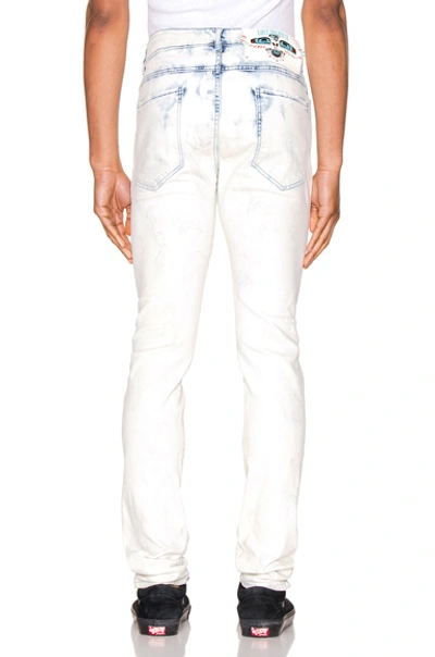 Shop Alchemist Holt Magic City Dip Dyed Jean In White & Light Indigo