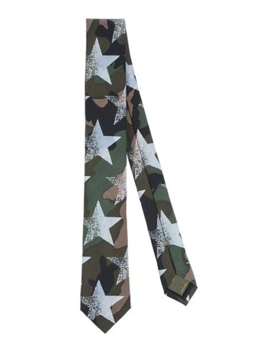 Shop Valentino Tie In Military Green