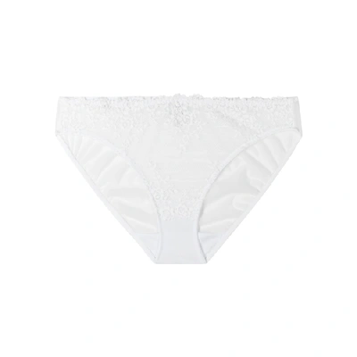 Wacoal Embrace Lace White Tulle Briefs In White