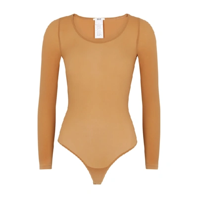 Shop Wolford Buenos Aires Caramel Bodysuit In Nude