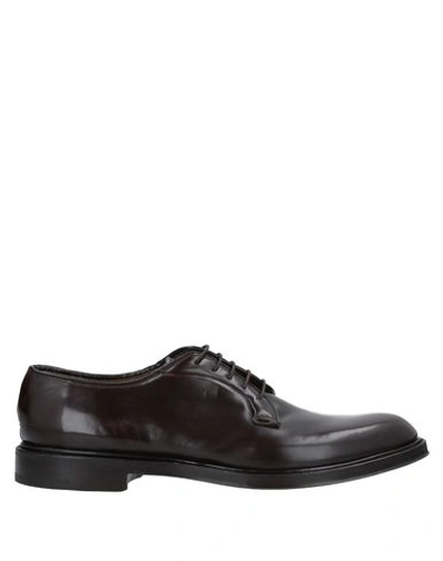 Shop Premiata Laced Shoes In Dark Brown